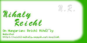 mihaly reichl business card